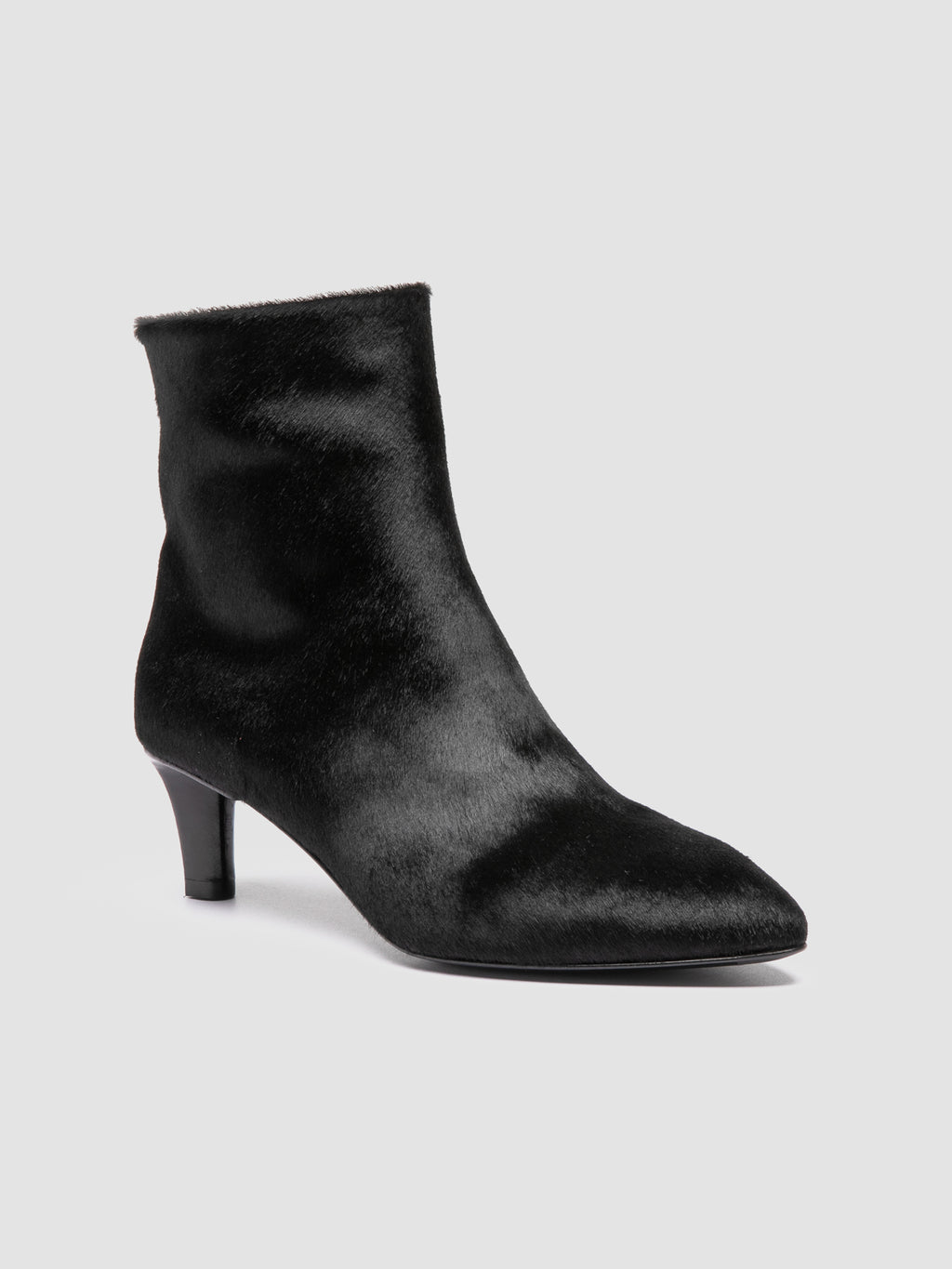 SUZY 008 - Black Leather Zipped Boots Officine Creative - 3