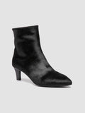SUZY 008 - Black Leather Zipped Boots Officine Creative - 3