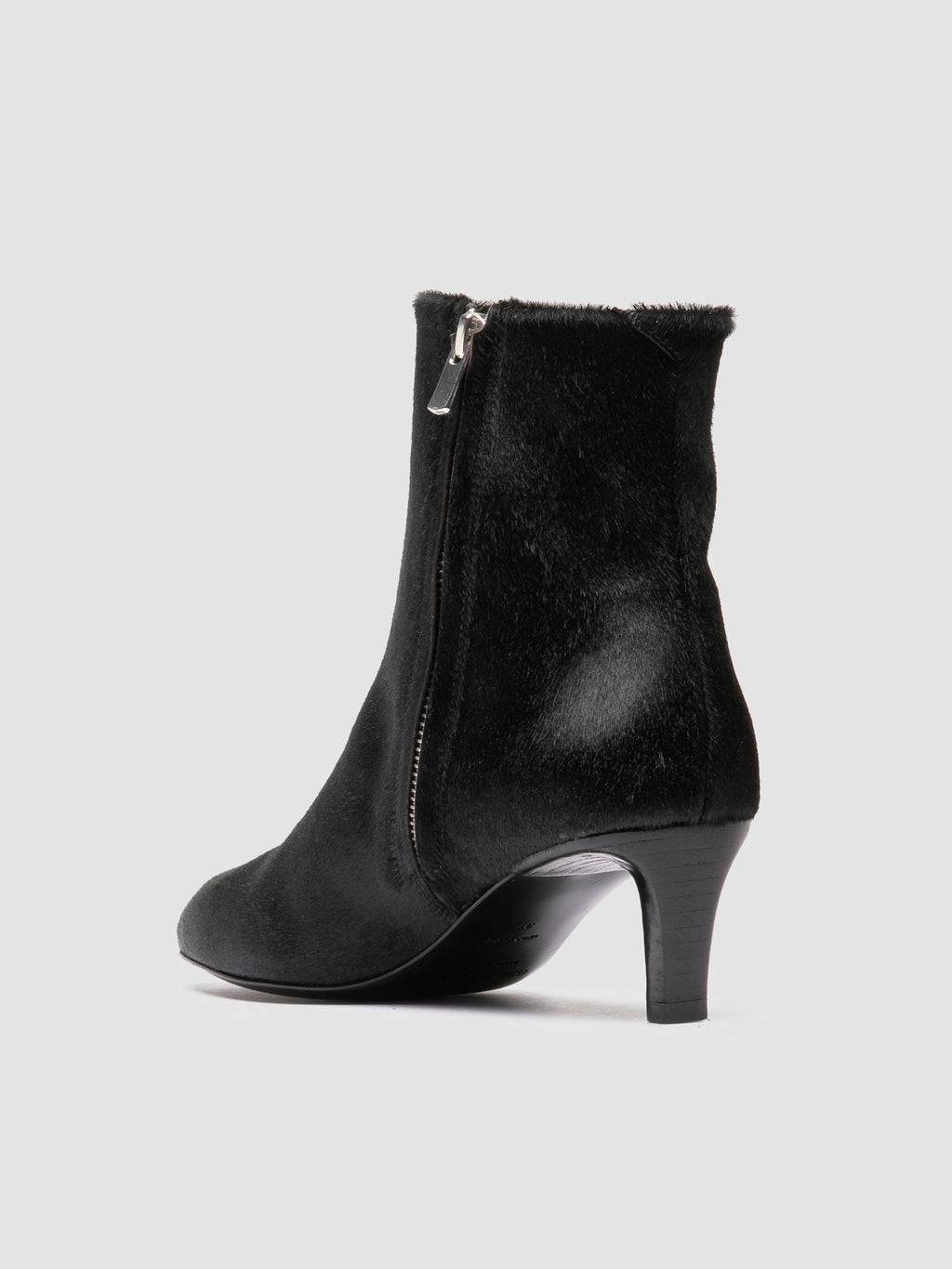 SUZY 008 - Black Leather Zipped Boots Officine Creative - 4