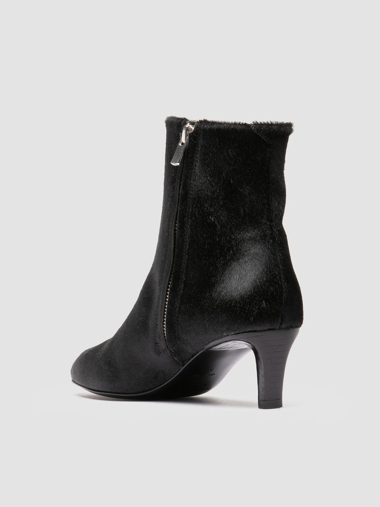 SUZY 008 - Stivali con Zip in Pelle Nera