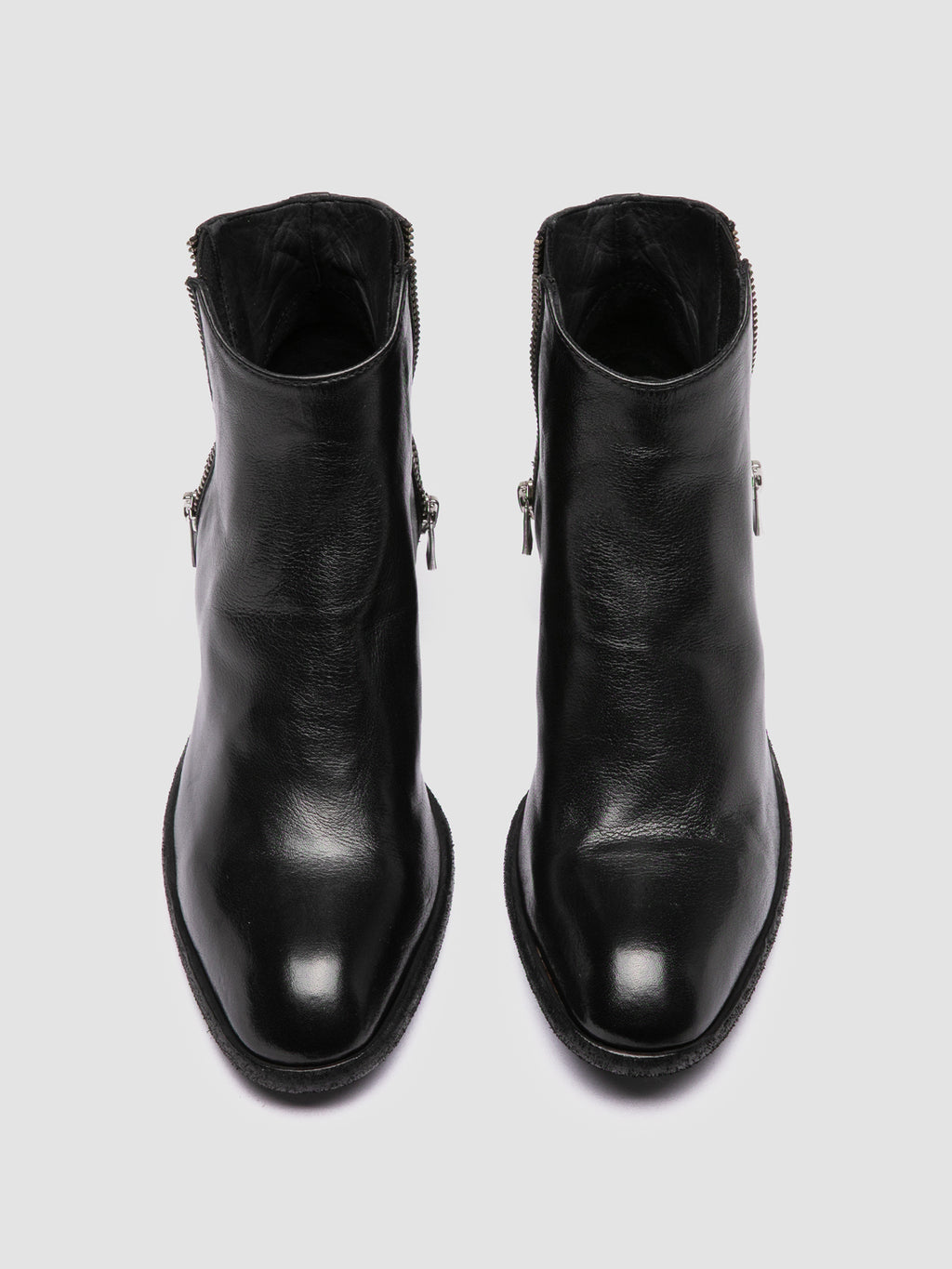 SYDNE 015 - Black Leather Ankle Boots