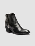 SYDNE 015 - Black Leather Ankle Boots