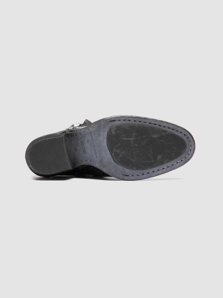 SYDNE 018 - Stivali con Zip in Pelle Nera