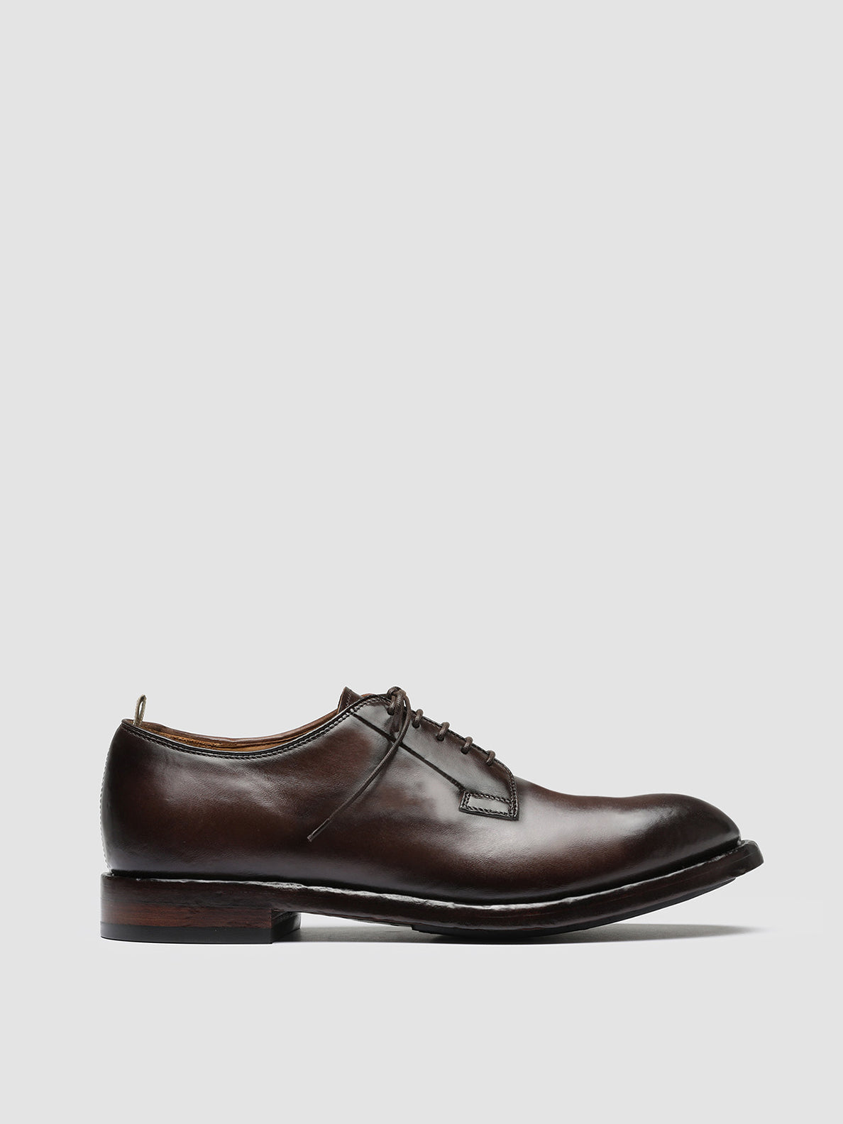 Officine Creative TEMPLE 007 Derby in Pelle Marrone