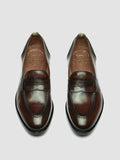 TEMPLE 016 - Burgundy Leather Penny Loafers