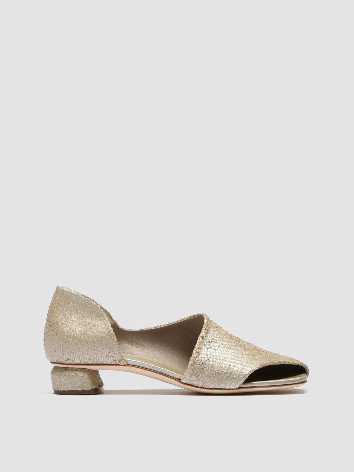 Officine Creative TESSA 009 Gold Leather Mule Sandals