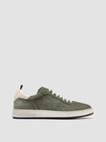 THE ANSWER 002 - Green Leather and Suede Low Top Sneakers Men Officine Creative - 1