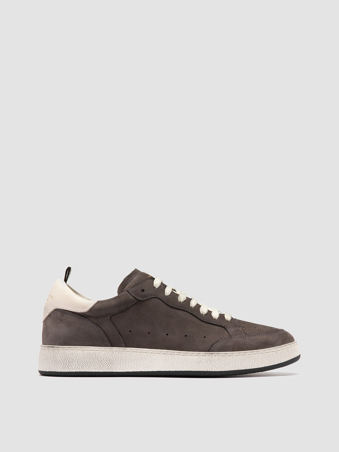 Officine Creative THE ANSWER 002 Sneaker Basse in Camoscio e Pelle Nera