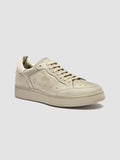 THE ANSWER 107 - Sneaker Basse in Nabuk Bianco Sporco