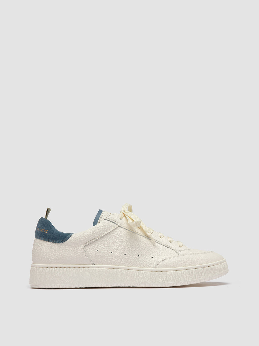 THE DIME 001 - Off White leather Low Top Sneakers