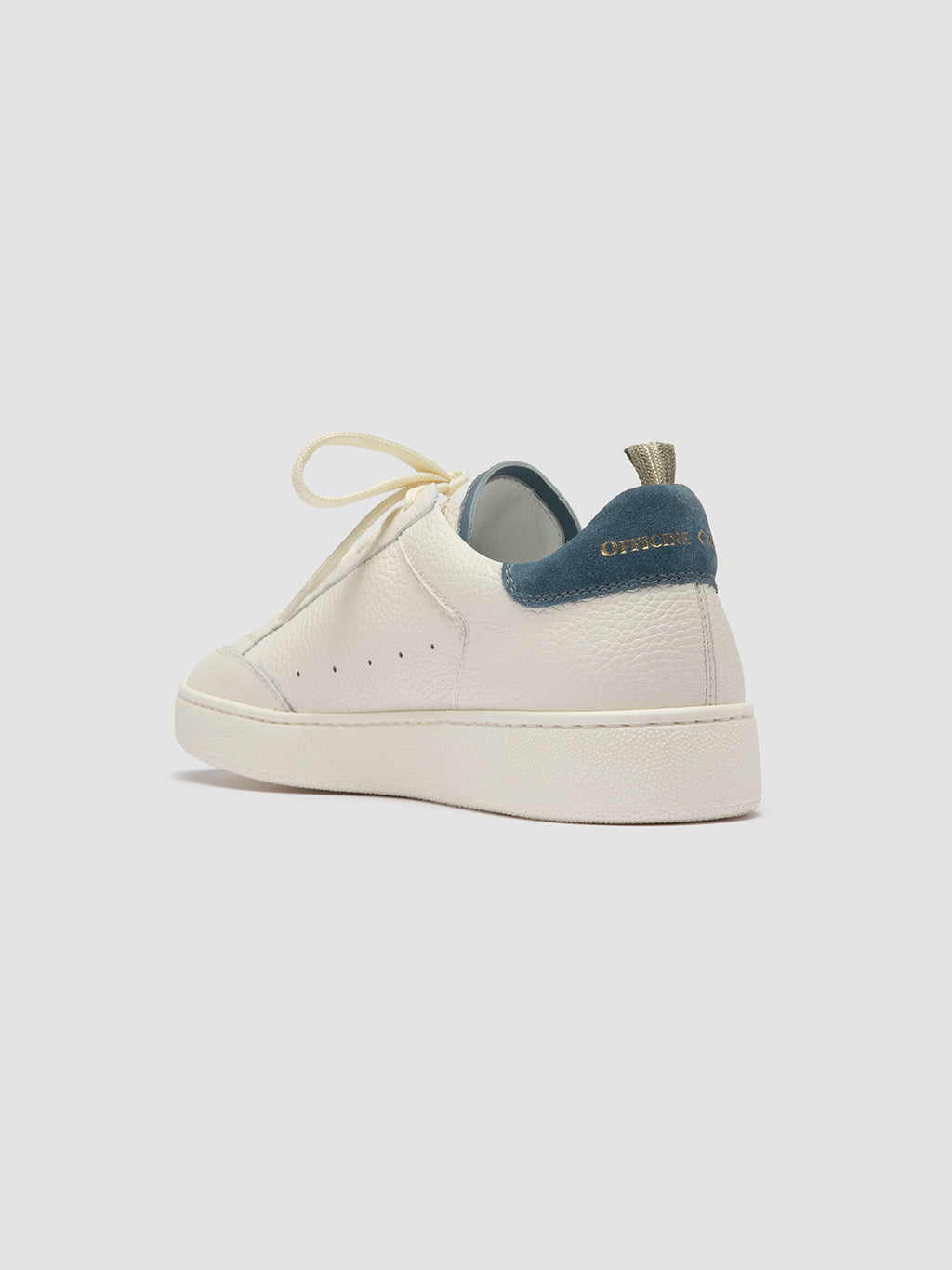 THE DIME 001 - Off White leather Low Top Sneakers