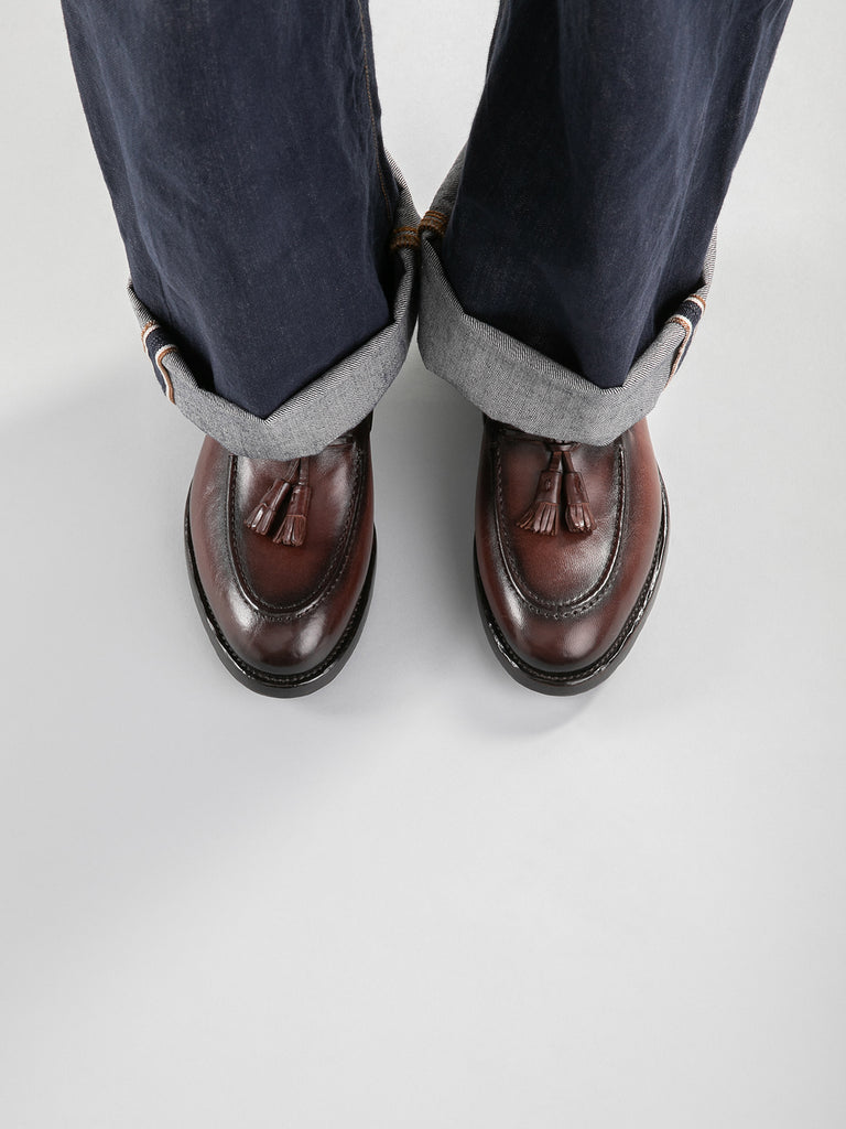 TULANE 001 - Black Leather Tassel Loafers Men Officine Creative - 1