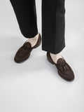 TULANE 001 - Brown Suede Tassel Loafers Men Officine Creative - 1