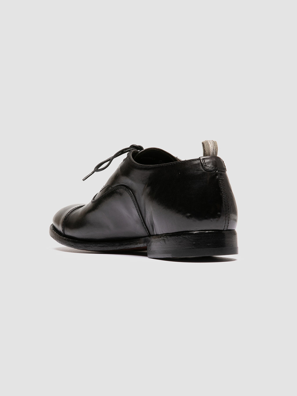 VANDERBILT 001 - Black Leather Oxford Shoes