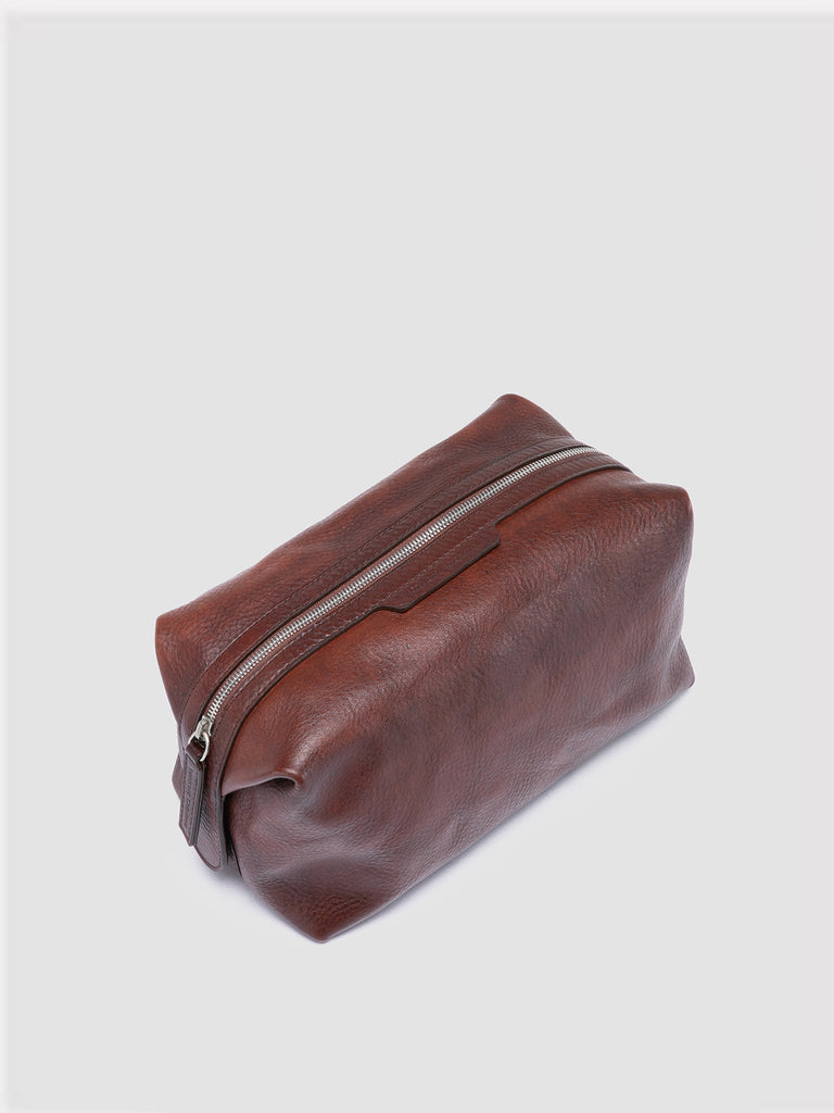 VANITY CASE 001 - Astuccio in Pelle Marrone