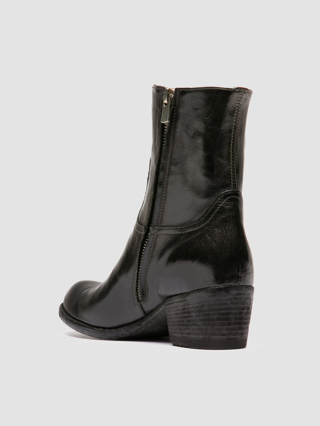 WADE 003 - Grey Leather Zipped Boots Officine Creative - 4