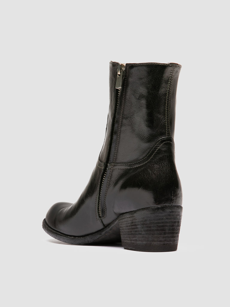 WADE 003 - Stivali con Zip in Pelle Grigia