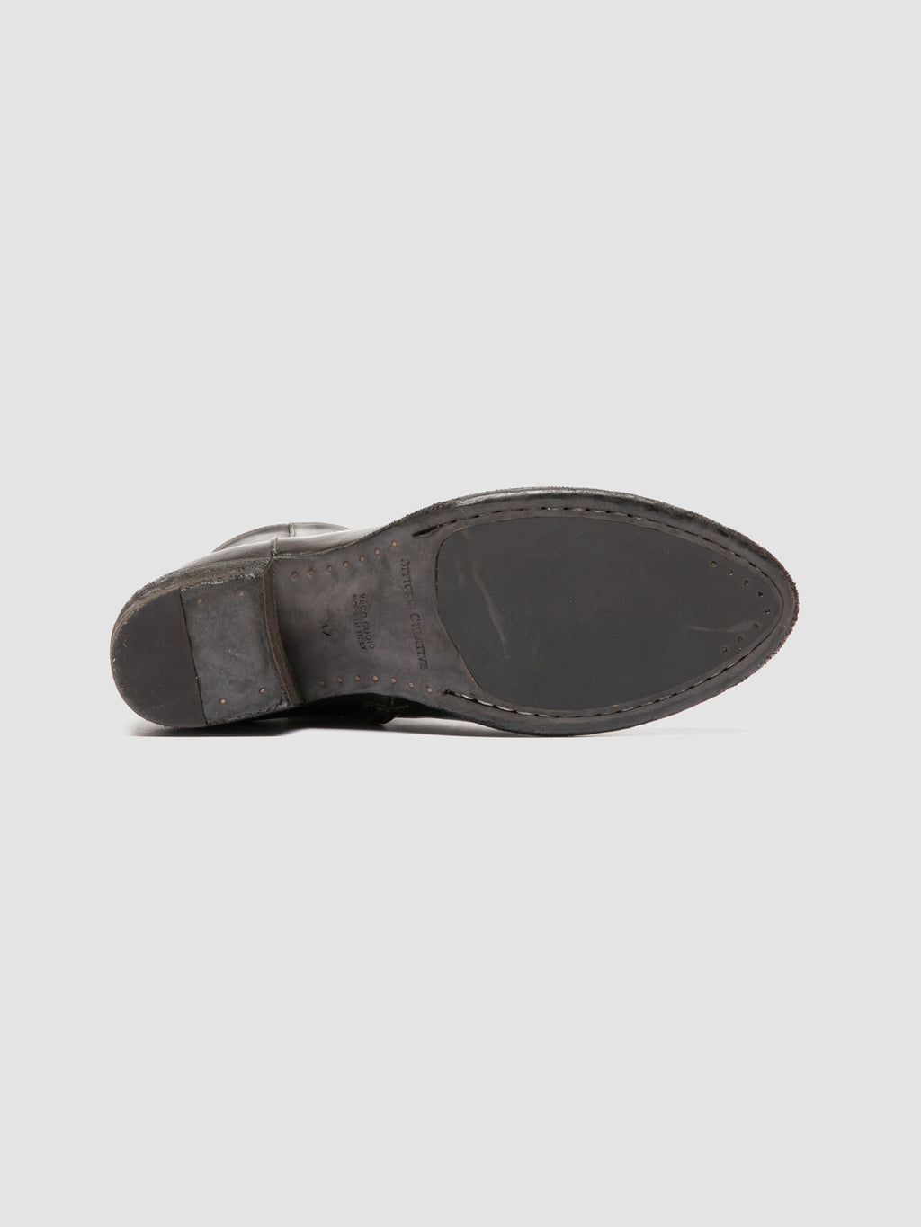 WADE 003 - Grey Leather Zipped Boots Officine Creative - 5