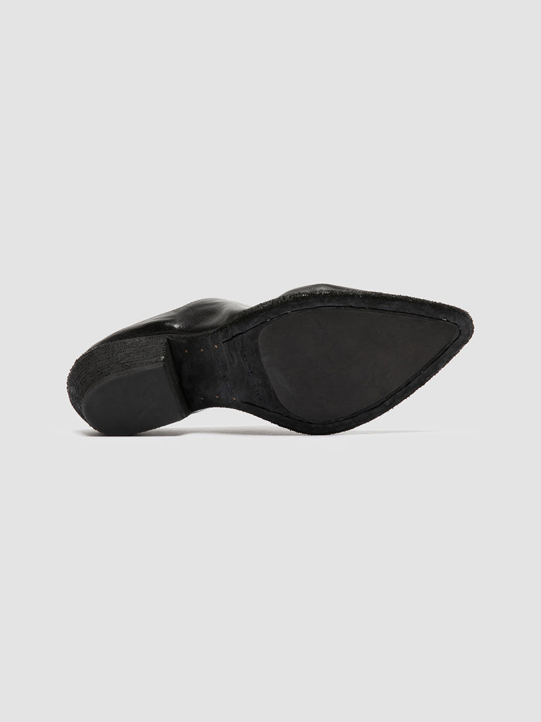 WANDA DD 101 - Black Leather Mule Sandals Women Officine Creative - 5