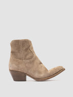 WANDA DD 103 - Stivali con Zip in Pelle Tortora