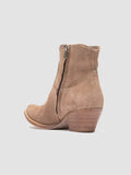 WANDA DD 103 - Beige Suede Zip Boots