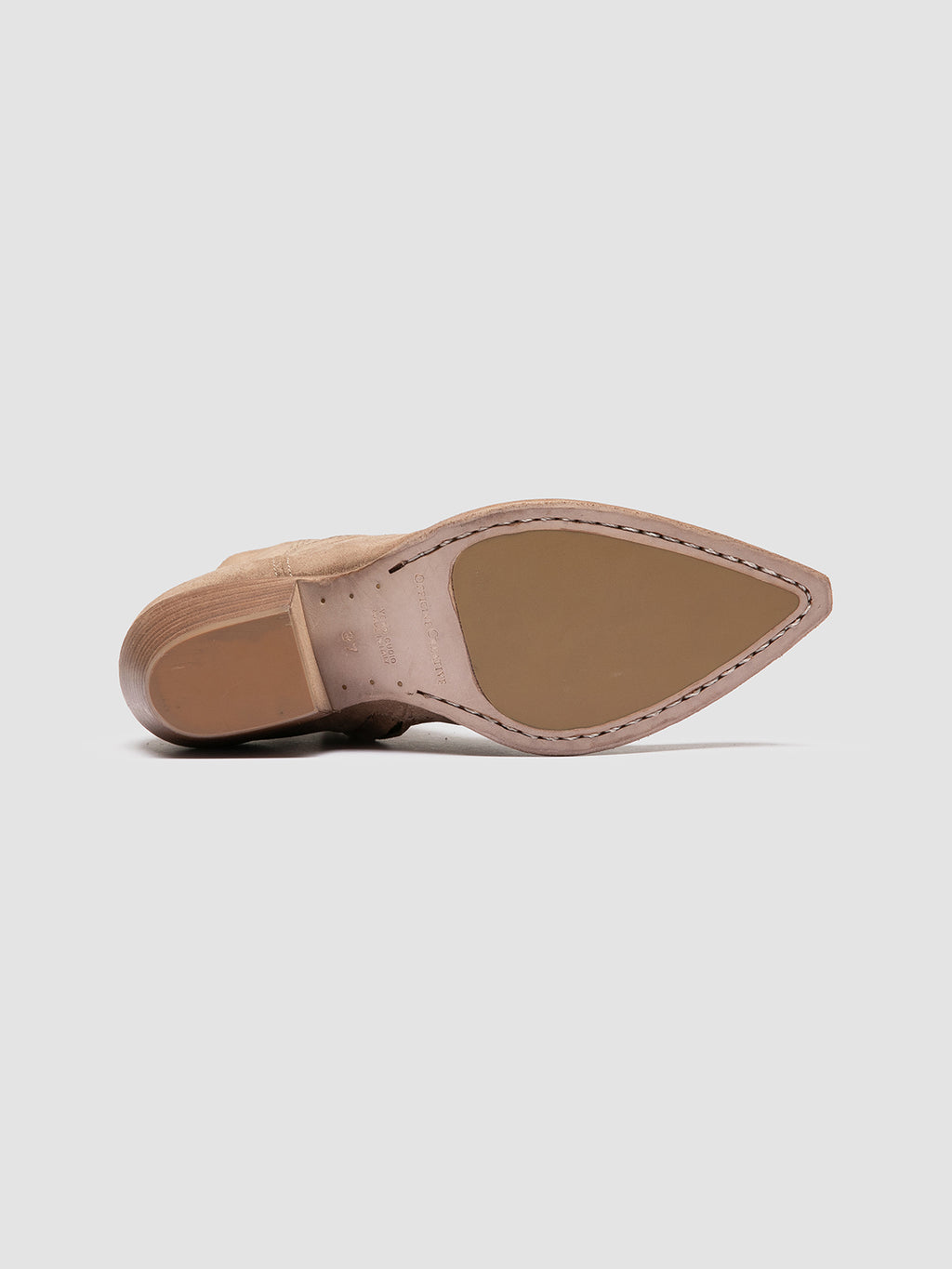 WANDA DD 103 - Beige Suede Zip Boots