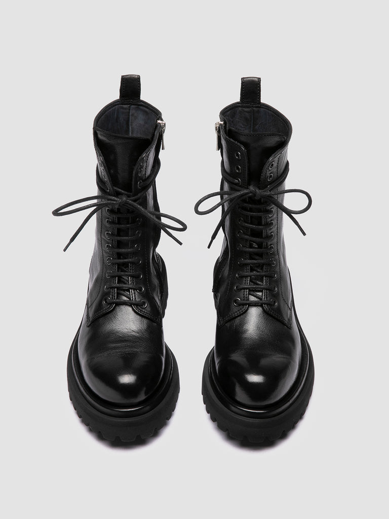 WISAL DD 106 - Black Leather Zip Boots