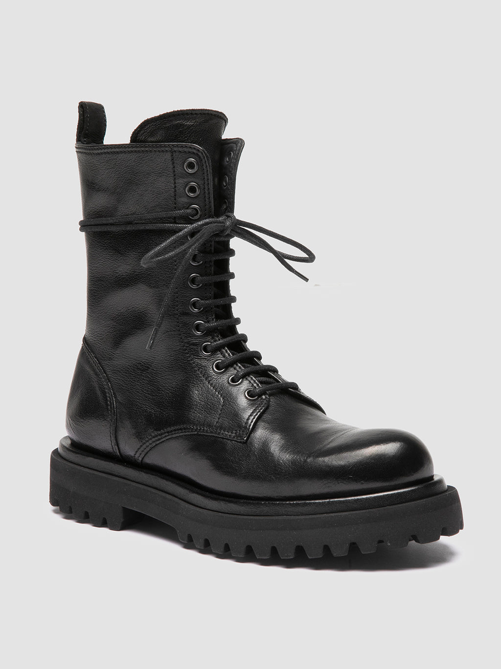 WISAL DD 106 - Stivali con Zip in Pelle Nera - image 3,side view