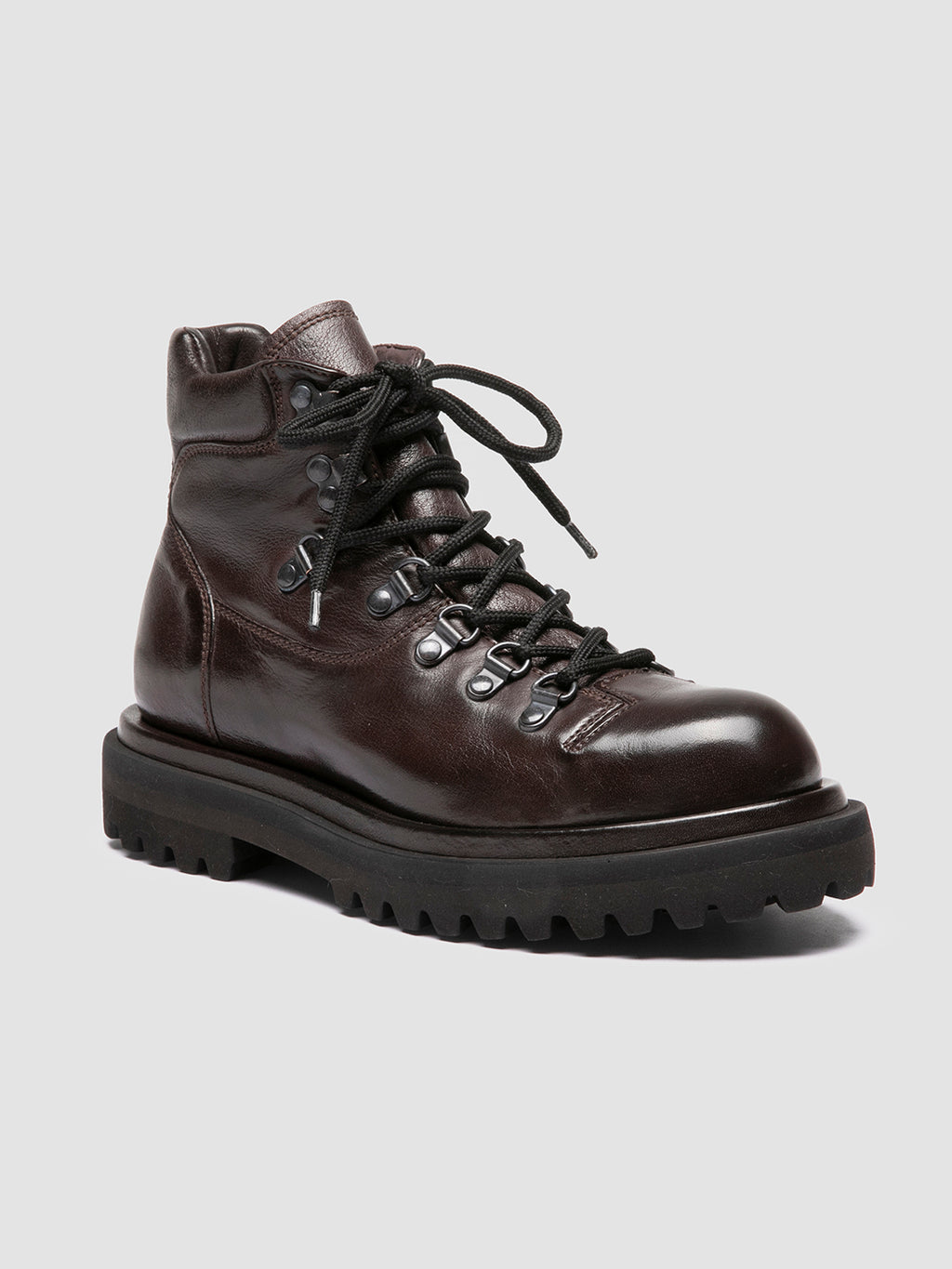 WISAL DD 121 - Brown Leather Lace Up Boots