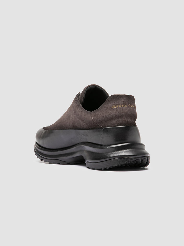 ZODIAC 001 - Sneaker Basse in Camoscio e Pelle Grigia