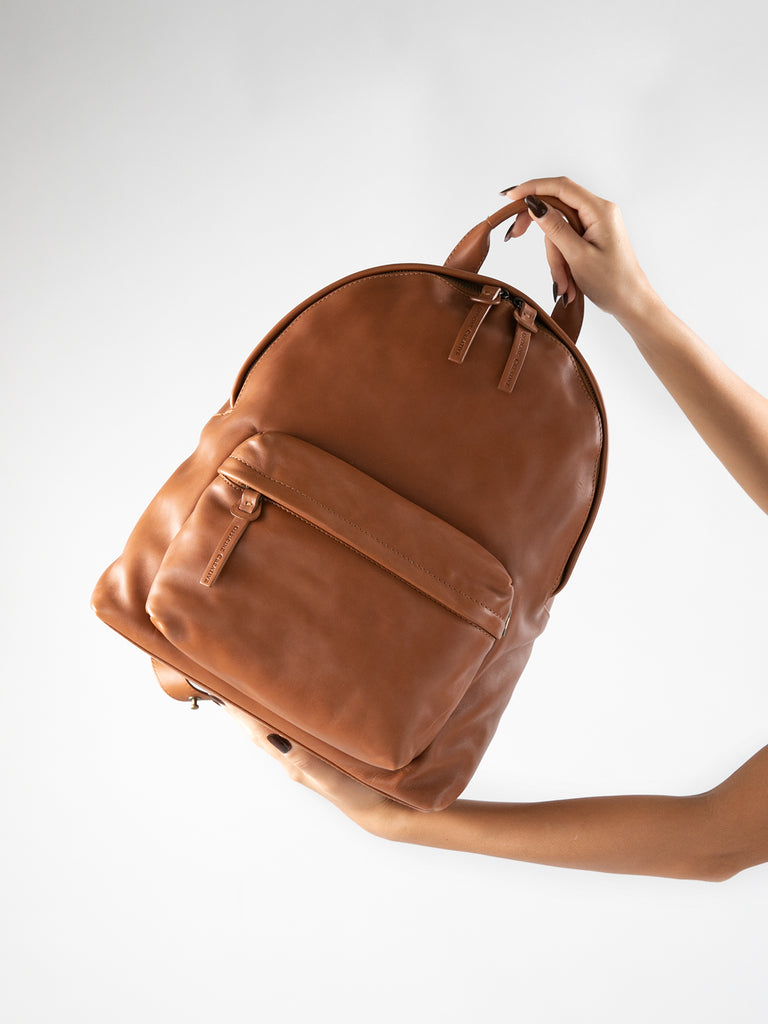 MINI PACK -  Burgundy Leather Backpack