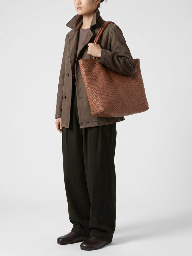 RAQUEL 002 - Borsa a Tracolla in Pelle Marrone