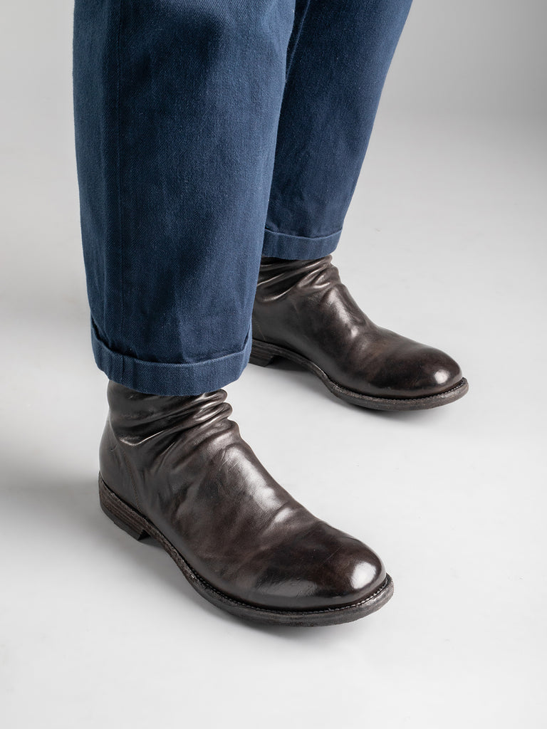 ARBUS 023 - Grey Leather Ankle Boots Men Officine Creative - 6