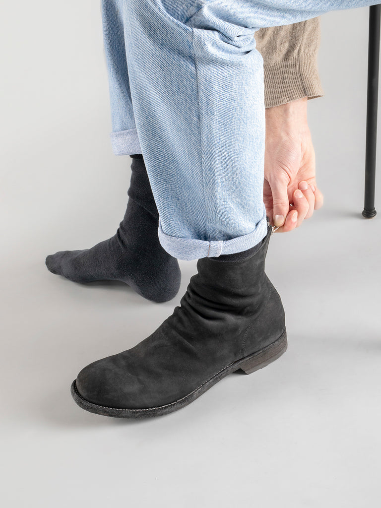 ARBUS 023 - Black Leather Ankle Boots Men Officine Creative - 6