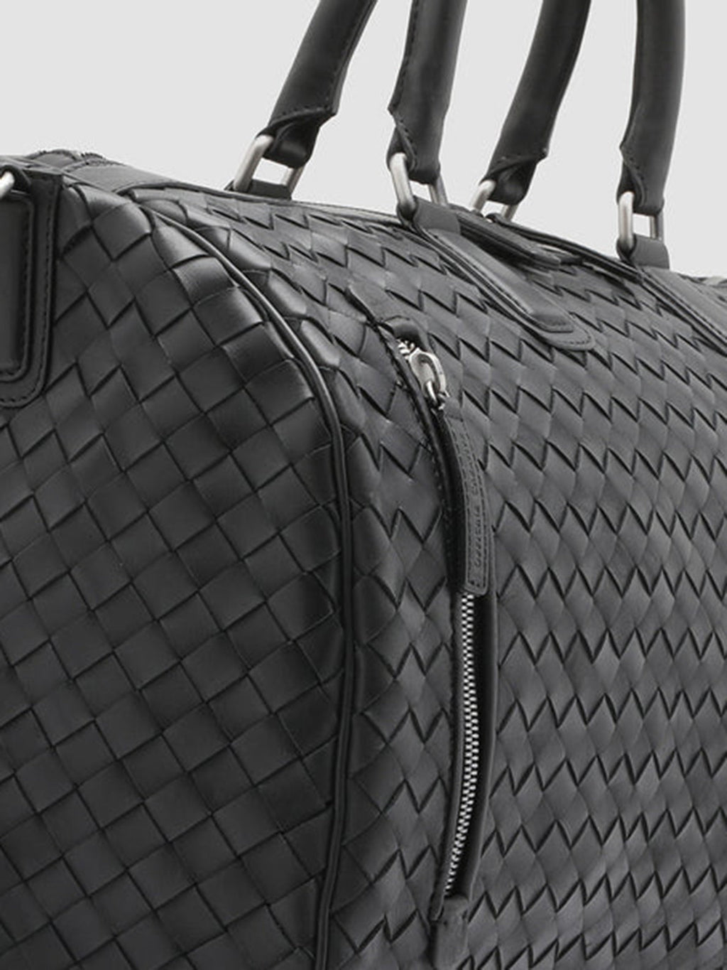 ARMOR 01 - Black Leather Weekender  Officine Creative - 7