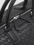 ARMOR 01 - Black Leather Weekender  Officine Creative - 2