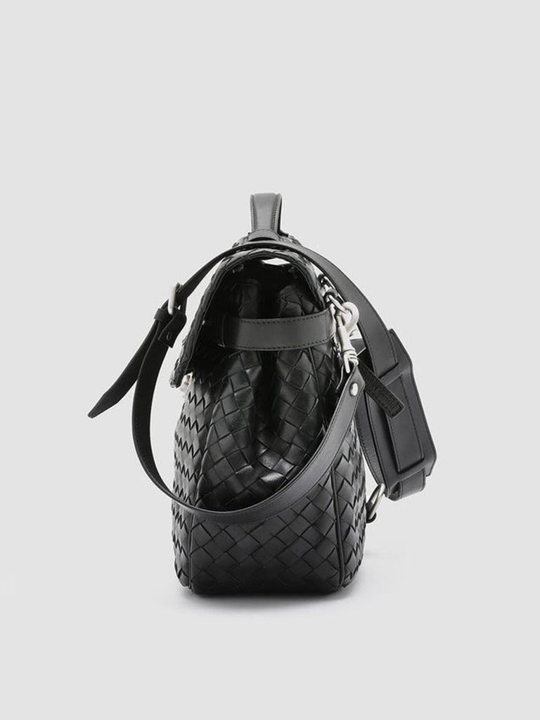 ARMOR 02 - Black Leather Briefcase  Officine Creative - 3