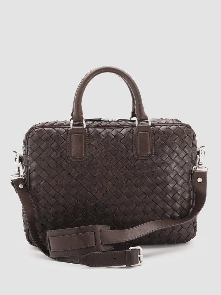 ARMOR 011 - Brown Woven Leather Bag  Officine Creative - 4
