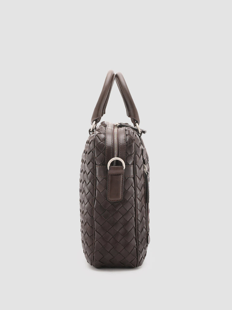 ARMOR 011 - Brown Woven Leather Bag  Officine Creative - 3