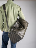 ARMOR 01 - Green Leather Weekender  Officine Creative - 6