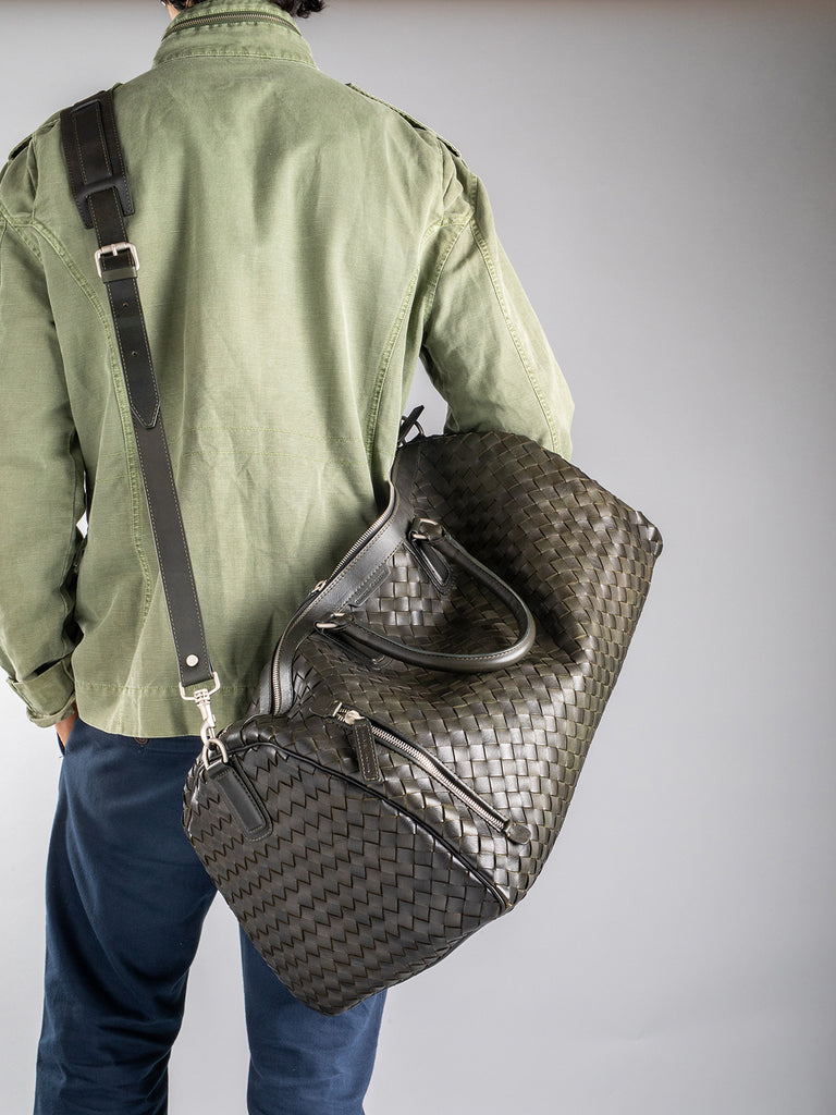 ARMOR 01 - Brown Leather Weekender  Officine Creative - 7