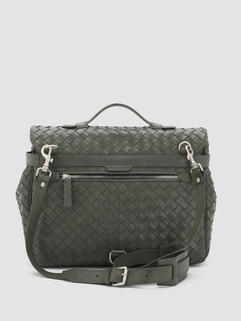 ARMOR 02 - Green Leather briefcase  Officine Creative - 4