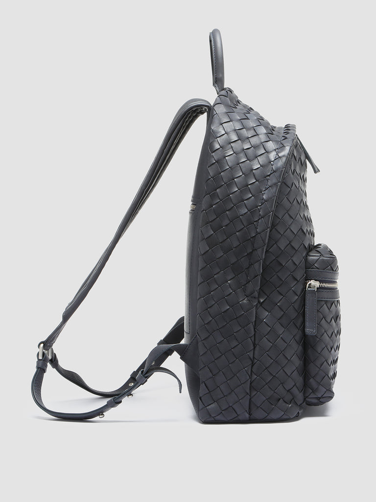 ARMOR 04 - Blue Leather Backpack