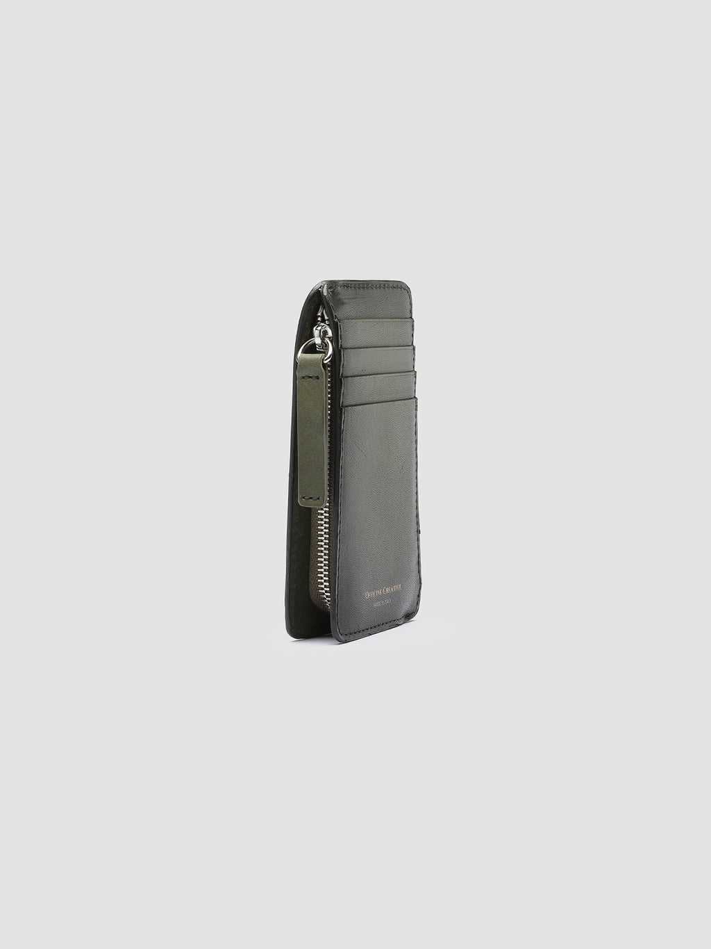 BERGE’ 03 - Green Leather card holder  Officine Creative - 3
