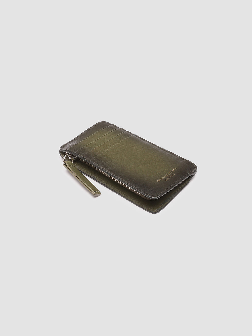 BERGE’ 03 - Green Leather card holder  Officine Creative - 4