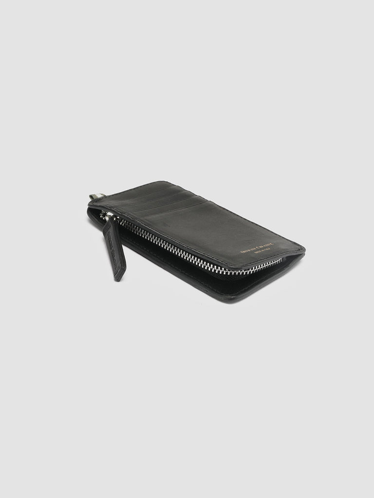 BERGE’ 103 - Black Leather Card Holder  Officine Creative - 4