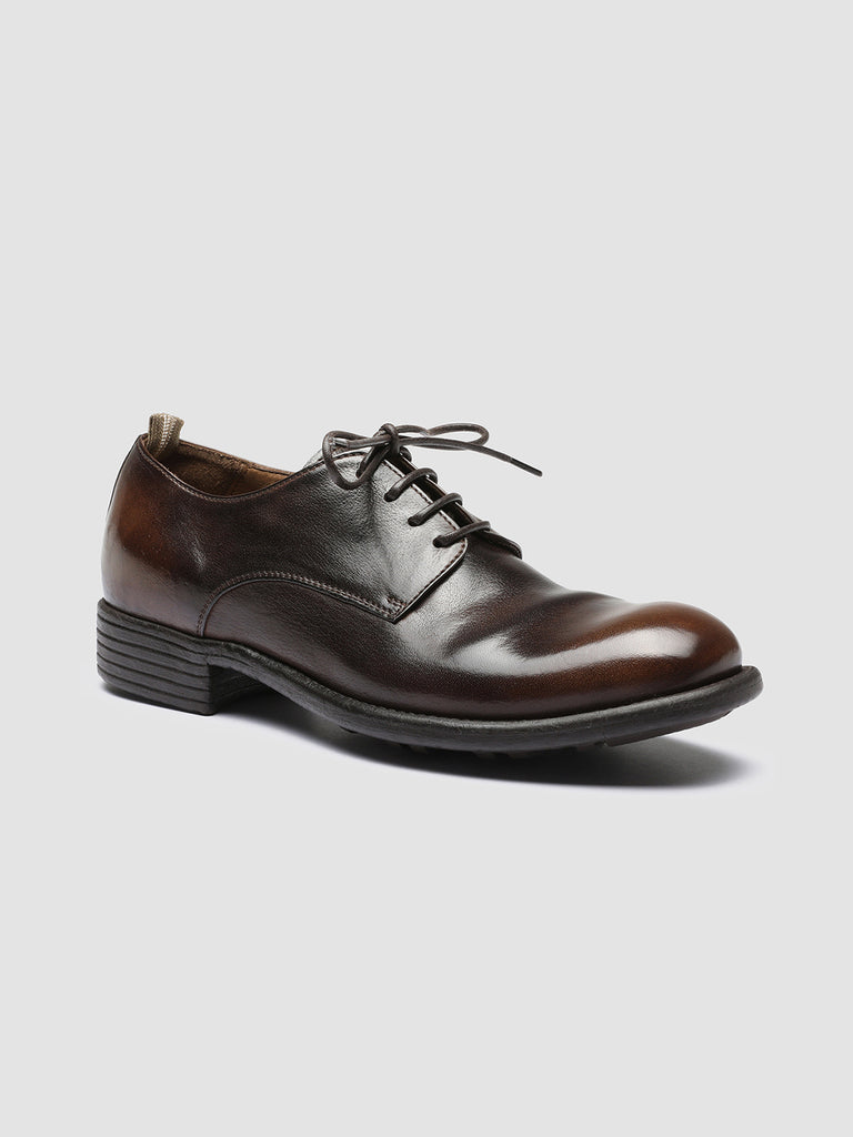 CALIXTE 001 - Brown Leather Derby Shoes Women Officine Creative - 3