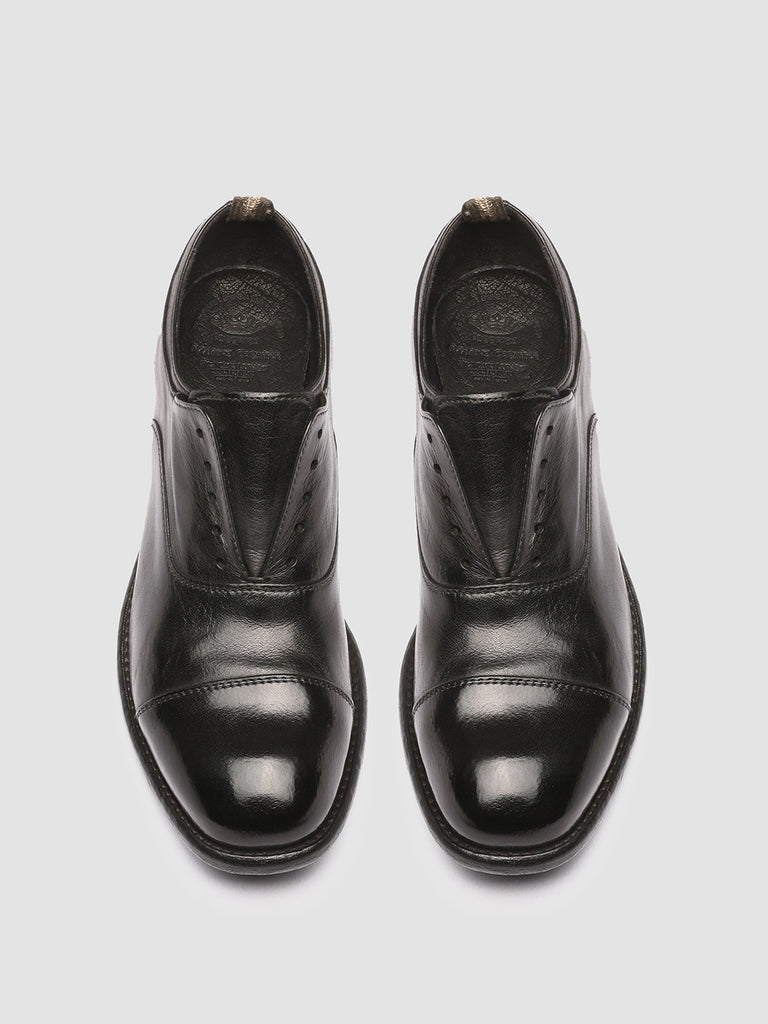 CALIXTE 003 - Black Leather Oxford Shoes
