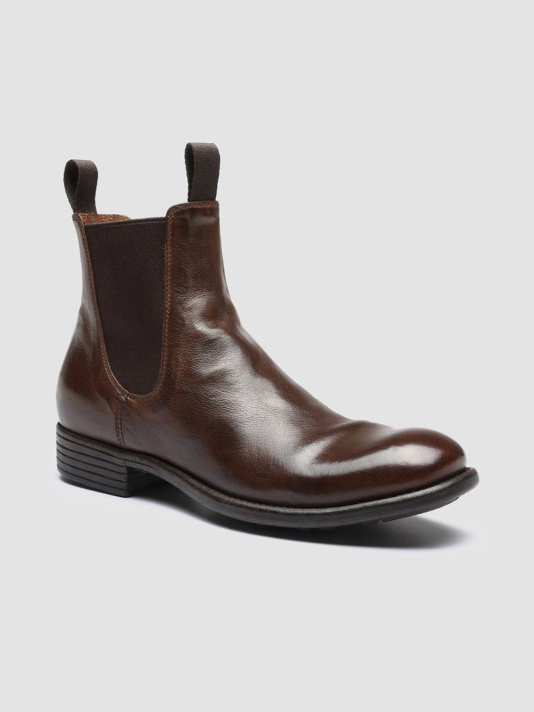 CALIXTE 004 - Brown Leather Chelsea Boots Women Officine Creative - 3