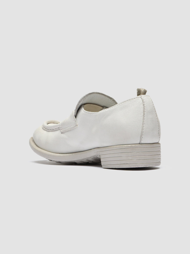 CALIXTE 020 - White Leather Mocs Loafers Women Officine Creative - 4
